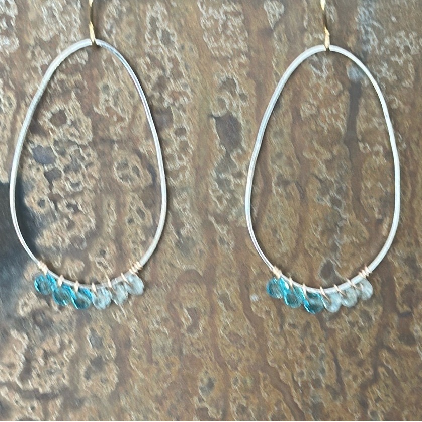 Sundance “Water Blue” Earrings. New In Box.